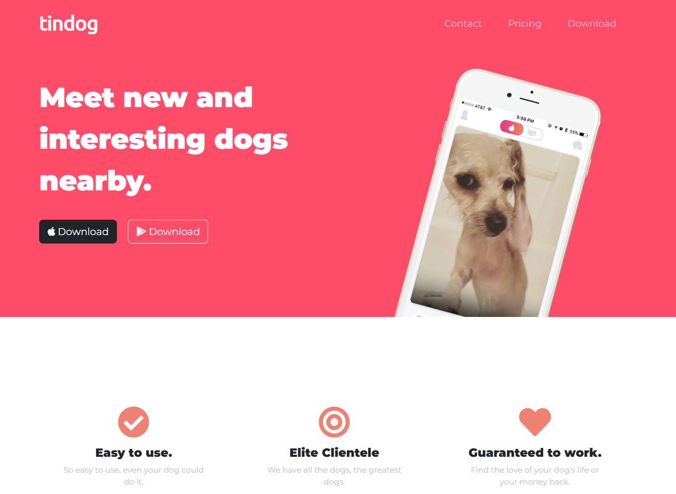 tindog-landing-page